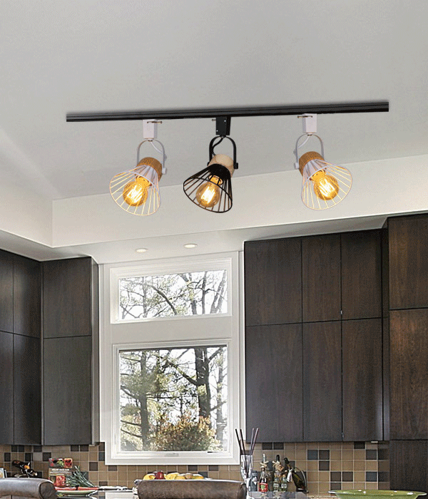 셔틀 1등 레일등 / 블랙, 화이트